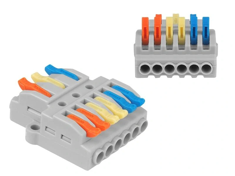 Automatický elektrický konektor od 3 do 6 vodičů, 32A, 250V
