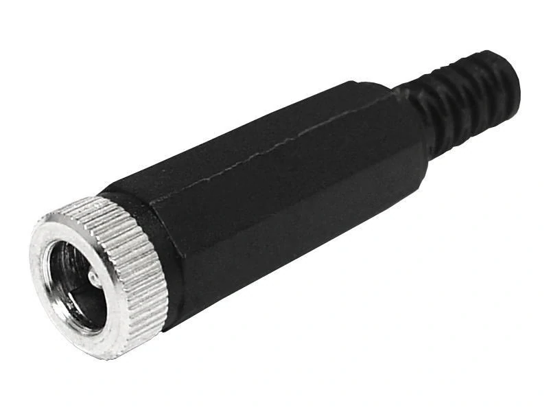 Napájecí zásuvka 2,1/5,5 pro kabel s odlehčením tahu
