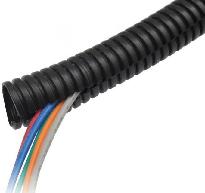 Chránička na kabel - husí krk 13mm s podélným řezem