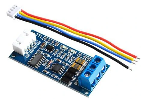 Převodník TTL na RS485, modul s MAX485, přepěť.ochrana, svorkovnice