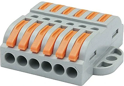 Rychlospojka bezšroubová PCT-223-6P /DF-2-Y/ pro kabely 0,3-2,5mm2