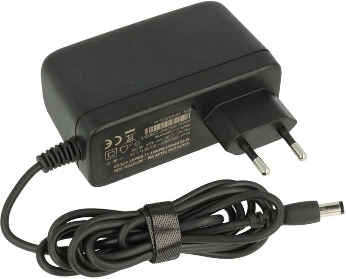 Napáječ, síťový adaptér Deutsche Telekom 12V/3A, 5,5x2,1mm, černý