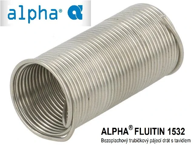 Pájka FLUITIN 1532 2,0mm 20g 60%Sn 38%Pb 2%Cu VOLNĚ VAKUOVĚ BALENO 0,84m