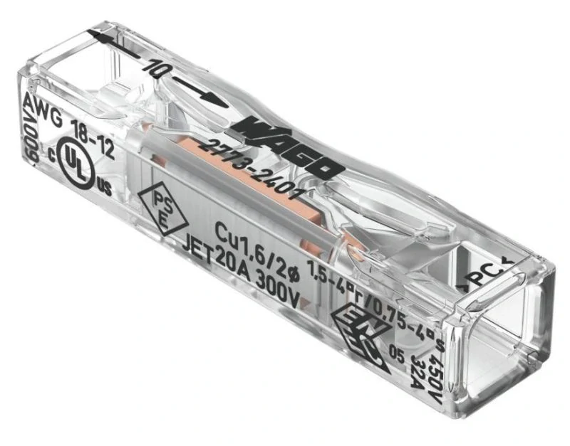 WAGO 2773-2401 průchozí instalační svorka 2x4 mm2 450V 32A