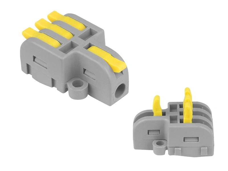 Elektrikářská rychlospojka 3x1 0,08-4 mm 32A/250V páková