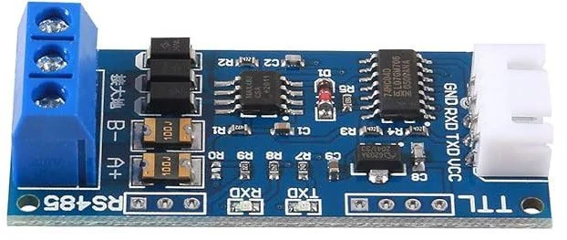 Převodník TTL na RS485, modul s MAX485, přepěť.ochrana, svorkovnice