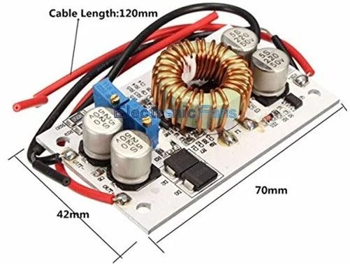 Napájecí modul, step-up měnič CV/CC 250W