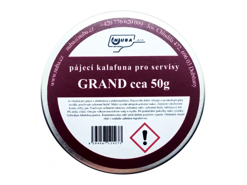 Kalafuna s tavidlem 50g GRAND, kovová miska