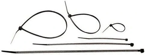 Stahovací páska 2,5x100mm černá, balení 100ks, odolné vůči UV záření
