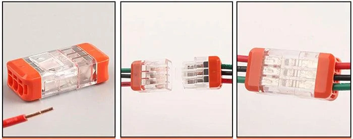 Elektrický rychlokonektor 3x3 0,08-4 mm 32A/250V 