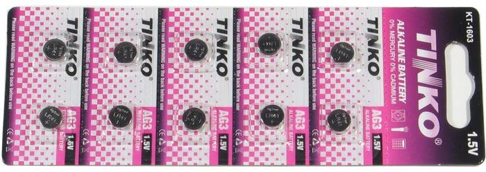 Baterie TINKO LR41(AG3,LR736,GP392) alkalická