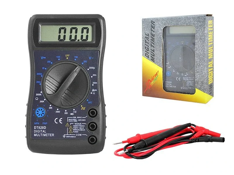 Univerzální multimetr digitální měřič DT820D