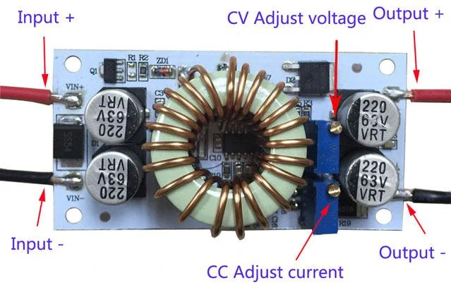 Napájecí modul, step-up měnič CV/CC 250W