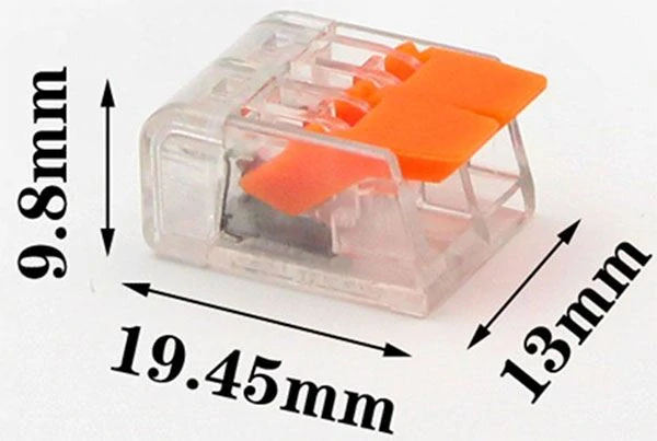 Rychlospojka PCT-412 s páčkou pro kabely 0,5-4mm2