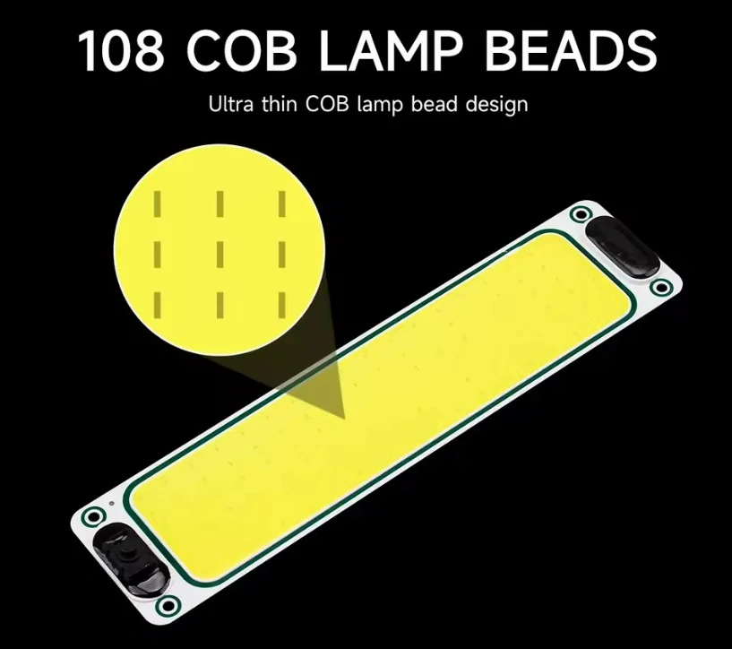 LED modul COB 108 Led 12-80V s vypínačem, 245x60mm