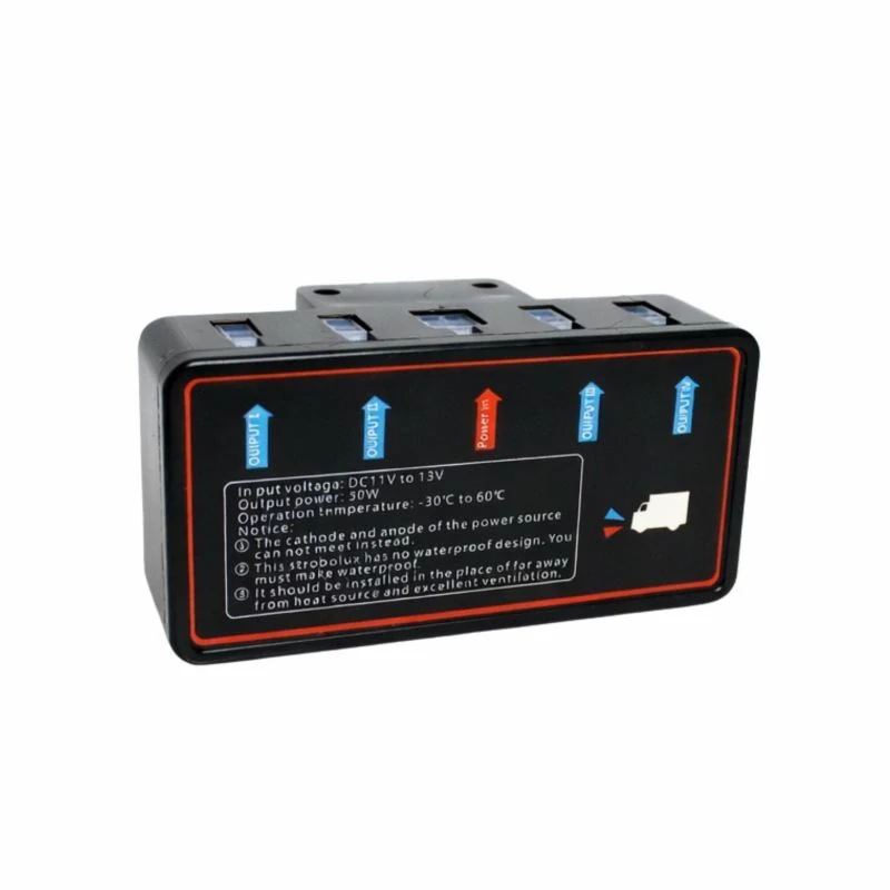 LED výstražné oranžové stroboskopy, sada 4 ks