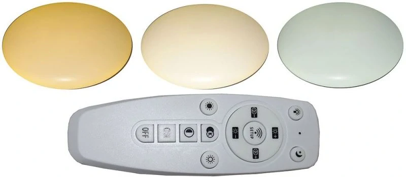 Stropní světlo LED CCT 24W s ovládáním, 300mm, 3000-6500K, 230VAC