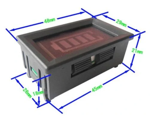 Ukazatel stavu baterie 12V, modul XW228DKFR4