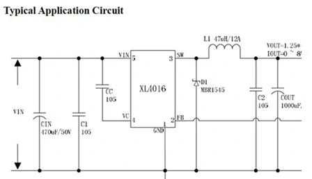 Napájecí modul, step-down měnič 8A, modul XH-M401