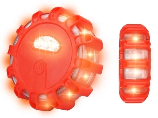 Výstražné LED světlo s magnetem, 9 funkcí 15LED