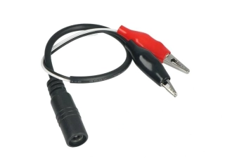 Zásuvka DC 2,5/5,5 s krokosvorkami, kabel 1 m