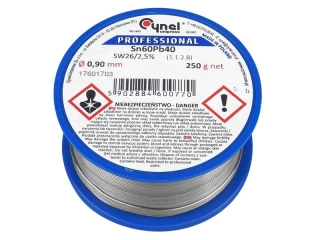 cín CYNEL 0,90/250 g/pojivo Sn60Pb40.