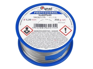 cín CYNEL 1,20/250 g/pojivo Sn60Pb40.