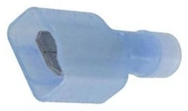 Faston-konektor 6,3mm modrý, .kabel0,75-1,3mm2 plná izolace